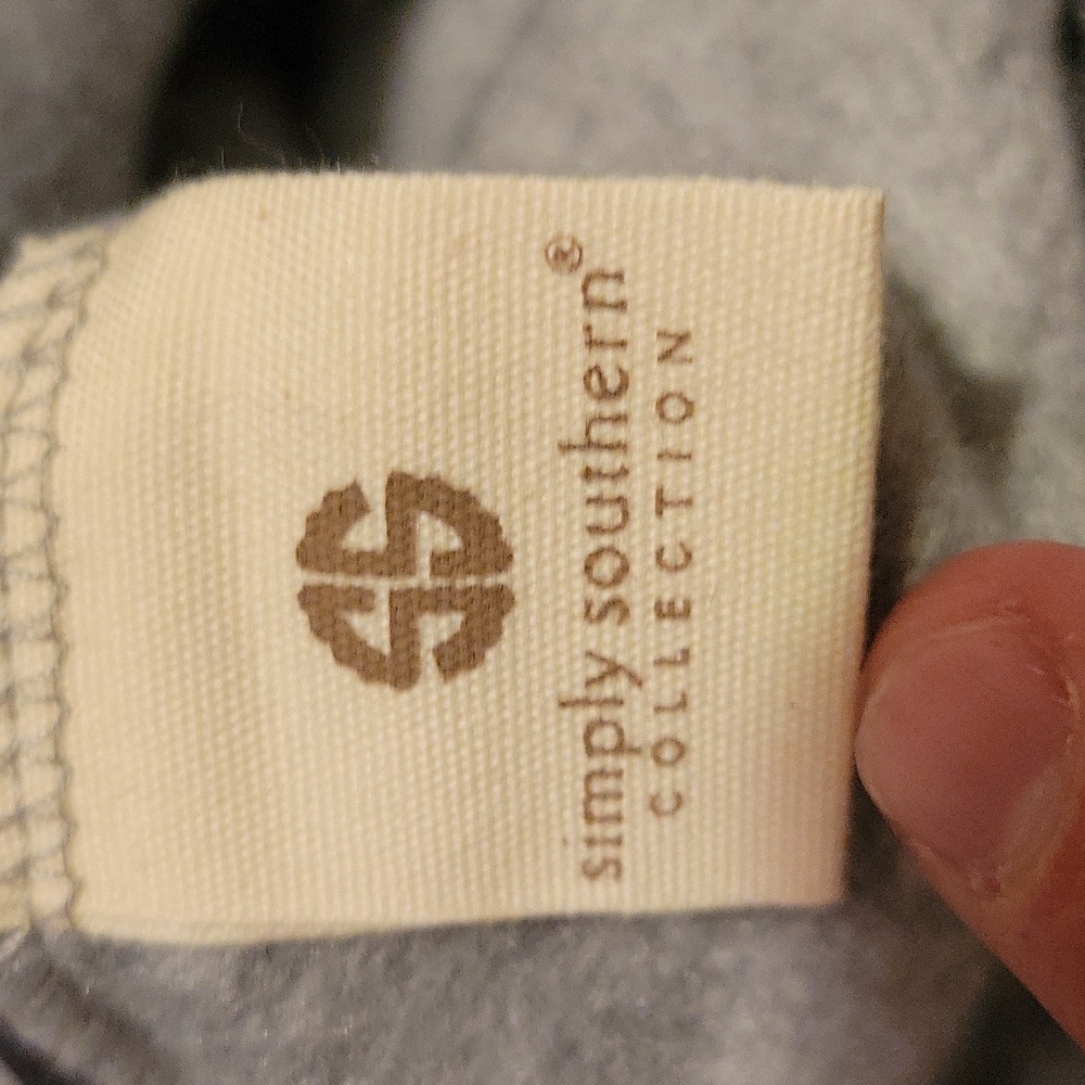 NWT Simply Southern Medium Vest Grey/Black with Leather Accents - Picture 7 of 7